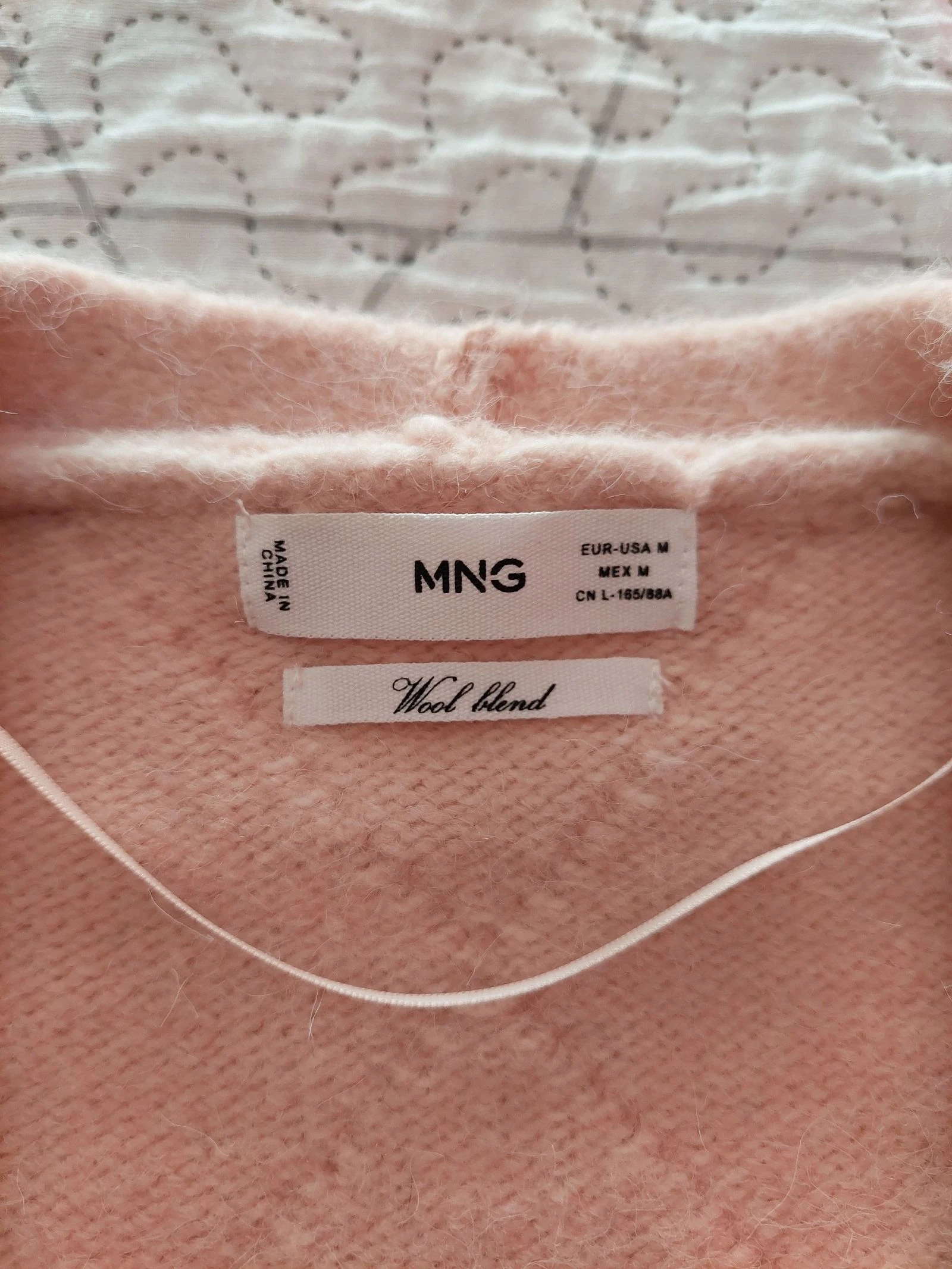Mango Cardigan de Lã Rosa – photo 6